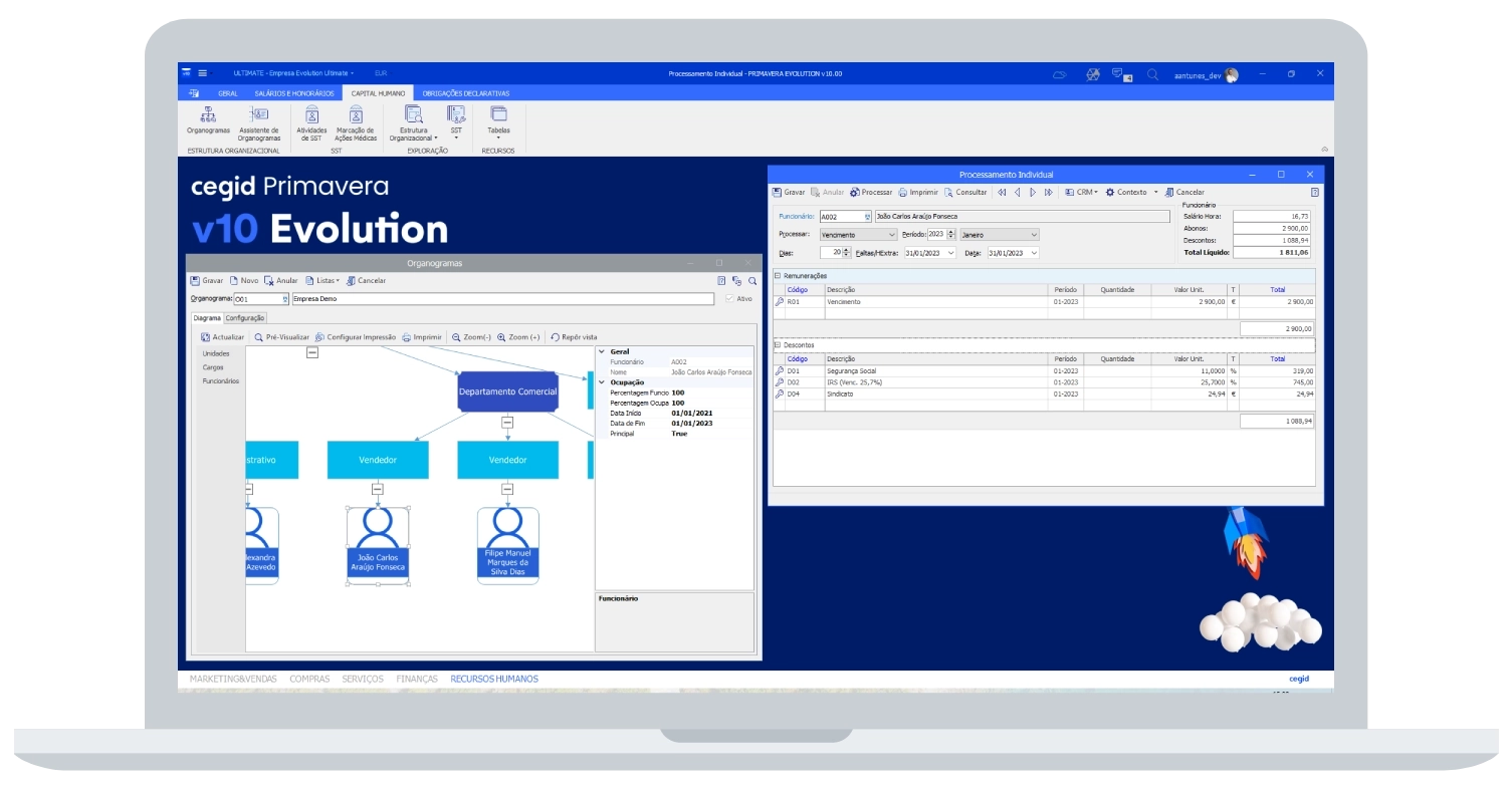 Recursos Humanos ERP Evolution